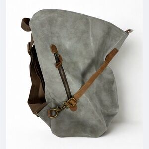 Gray Slouchy Backpack